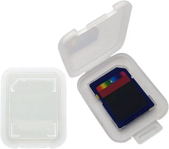 Alt view image 4 of 7 - 20pcs Plastic Memory Card Storage Case Compatible with SD MMC/SDHC PRO Duo White (20 PCS)