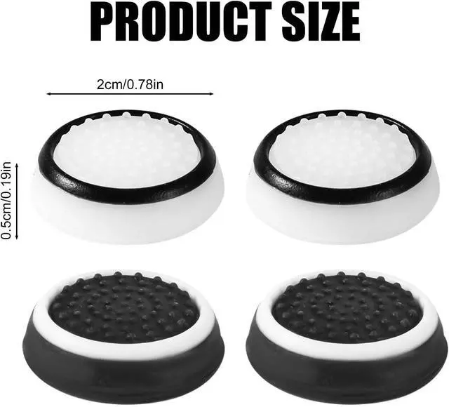 Alt view image 2 of 6 - 4pcs Thumb Grips Joystick Cap Cover for PS5 PS4 Xbox Series X/S Controller | Full Protection, Anti-Slip, Scratch Fingerprint, Protective Cover for Xbox Series X/S Xbox One Switch Pro