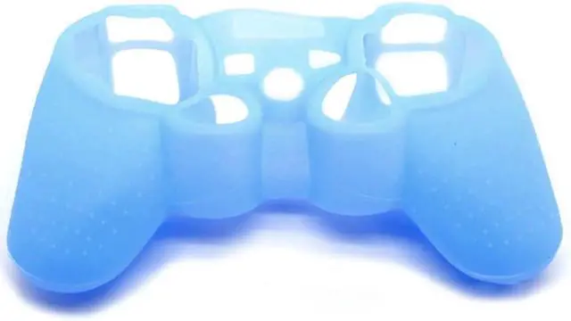 Alt view image 2 of 4 - OSTENT Protective Silicone Gel Soft Skin Case Cover Pouch for Sony PlayStation PS2 PS3 Controller Color Blue