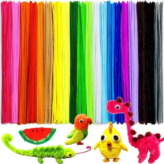 Main image of GAGANIU 200 Pcs Pipe Cleaners, 20 Colors Pipe Cleaners Bulk for Crafts | 12-inch Chenille Stems, Craft Supplies for art projects, flowers, animals, Christmas DIY and Home Decor