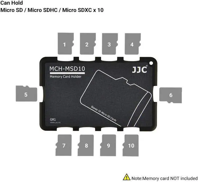 Alt view image 7 of 7 - 10 Slots Micro SD Card Holder Case Storage Organizer, Ultra Slim Credit Card Size Lightweight Portable TF MSD Memory Card Storage