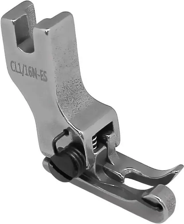 Main image of Industrial Sewing Machine Compensating Presser Foot Left Edge Guide Presser Foot with Spring #CL1/16N-ES