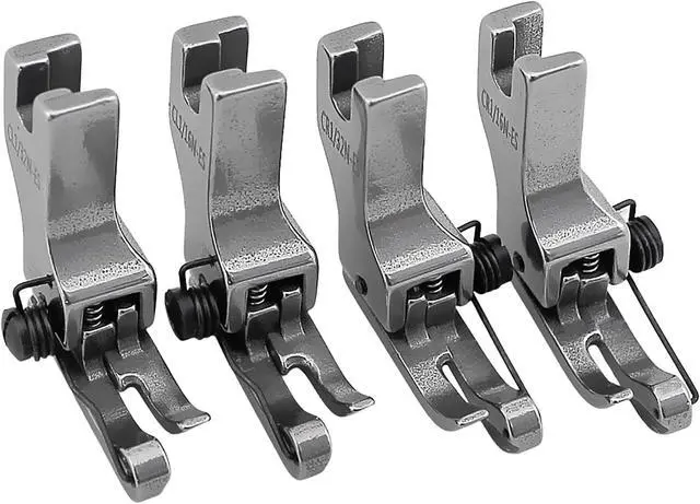 Alt view image 5 of 6 - Industrial Sewing Machine Compensating Presser Foot Left Edge Guide Presser Foot with Spring #CL1/16N-ES