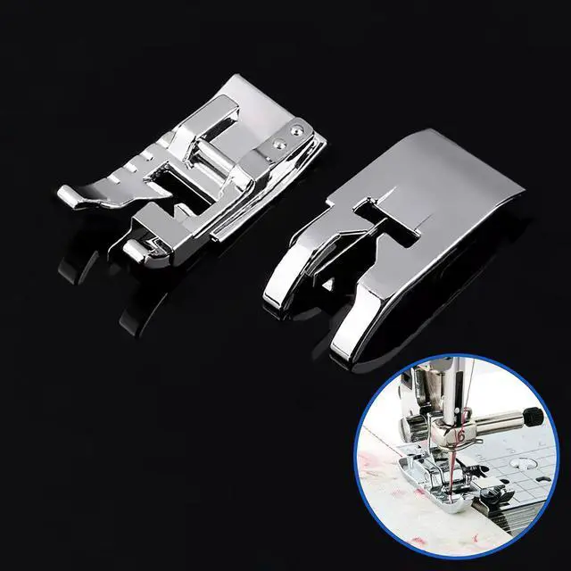 Alt view image 2 of 7 - TISEKER 3 PCS 1/4" Quilting Patchwork, Stitch in Ditch and Overcast Foot | Sewing Machine Presser Foot Set for All Low Shank Snap-On Singer, Brother, Babylock, Euro-Pro
