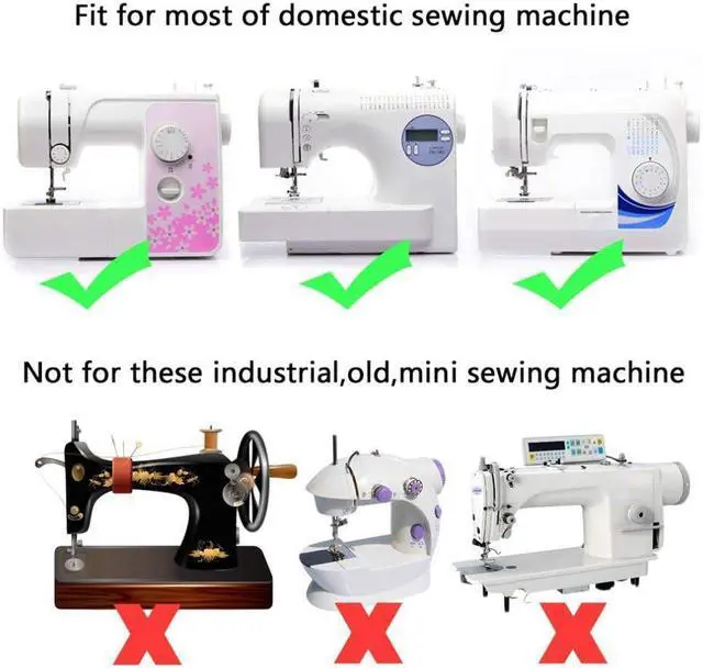 Alt view image 7 of 7 - 1/4 Inch Straight Stitch Presser Foot for Most Snap-On Brother Singer Juki Janome Babylock Low Shank Sewing Machines Accessories