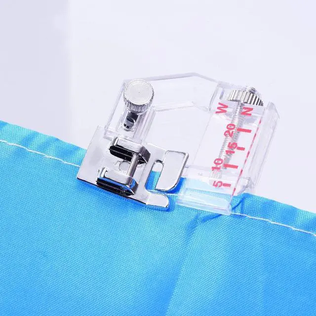 Alt view image 4 of 7 - Adjustable Tap Bias Binder Foot for All Low Shank Snap-On Singer, Brother, Babylock, Euro-Pro, Janome, Kenmore, White, Juki, New Home, Simplicity, Elna and More! Adjustable Range from 5mm to 20mm