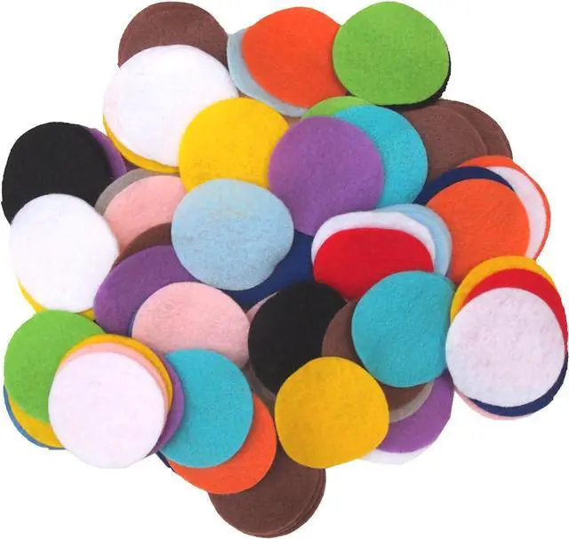 Alt view image 5 of 6 - Playfully Ever After Mixed Color Assortment of Craft Felt Circles (1 Inch - 200pc)