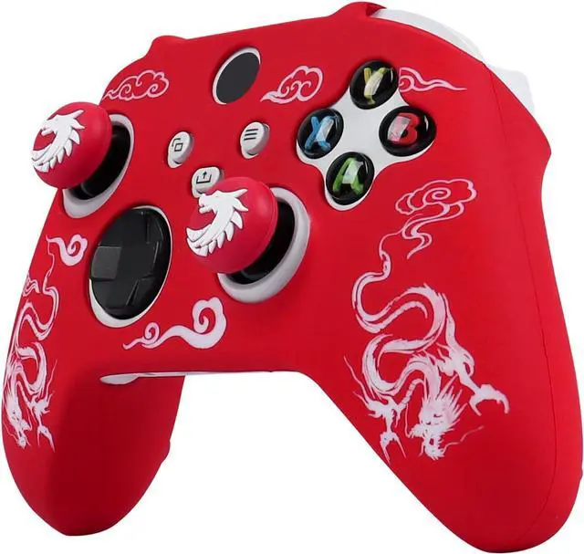 Main image of RALAN Controller Skin for Xbox Series, Anti-Slip Silicone Controller Cover Protector Case Compatible for Xbox Series Wireless/Wired Gamepad Joystick with 2 Cute Thumb Grips Caps