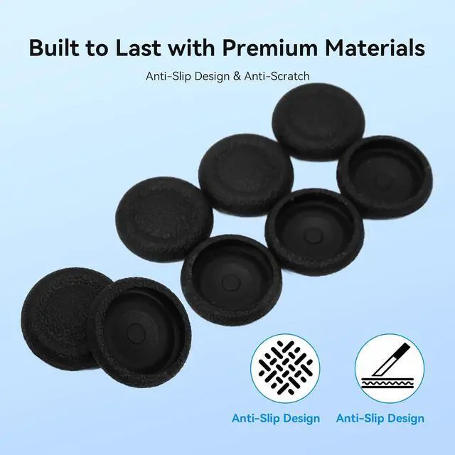 Alt view image 5 of 7 - Replacement Thumb Grips Cap Compatible with PS5/PS4 Controller, Anti-Slip Anti-Scratch Joystick Caps (8 Pcs)