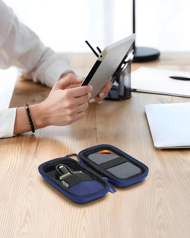 Alt view image 5 of 6 - Hard Case for SanDisk Extreme/SanDisk PRO 1TB 2TB 4TB 500GB / Passport Portable SSD, Protective Travel Storage Cover Bag (Not fit USB4)