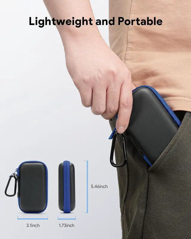 Alt view image 4 of 6 - Hard Case for SanDisk Extreme/SanDisk PRO 1TB 2TB 4TB 500GB / Passport Portable SSD, Protective Travel Storage Cover Bag (Not fit USB4)