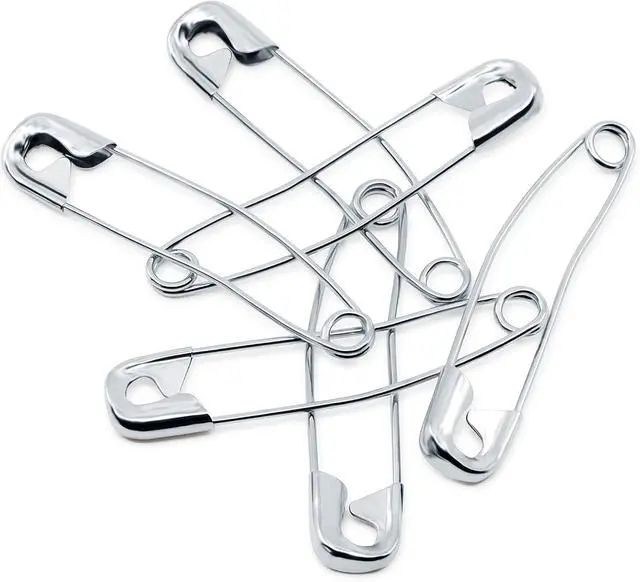 Alt view image 4 of 4 - Dritz 3013 Curved Basting Safety Pins, Size 3 (40-Count), Nickel