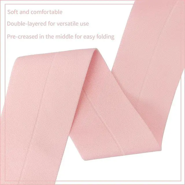 Alt view image 4 of 6 - Pink Wide Elastic Band for Sewing 2.4"x5yd | Waistband Strap, double-side stretch flat knit.Great for pants,skirts,and DIY clothing projects