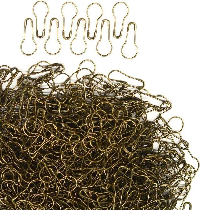 Main image of 1000 Pieces 21mm/0.8 Inch Small Metal Safety Pins, Gourd Pin, Bulb Pin, Clothing Tag Pins for Clothing Crafting and DIY(Bronze)