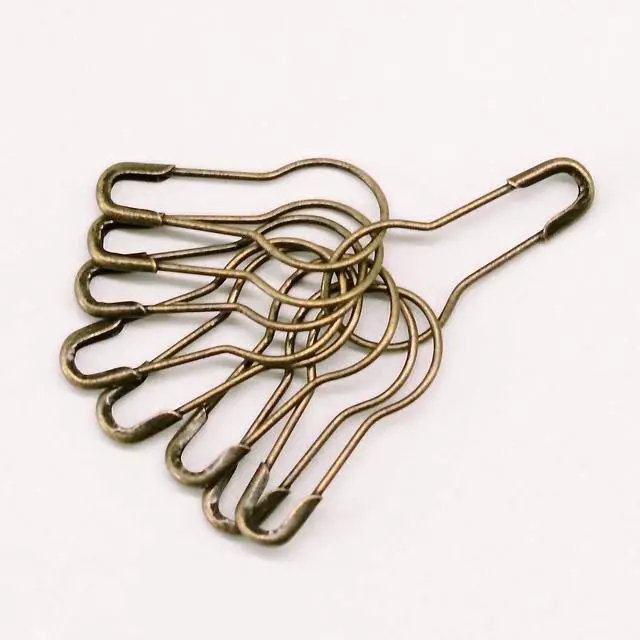 Alt view image 2 of 7 - 1000 Pieces 21mm/0.8 Inch Small Metal Safety Pins, Gourd Pin, Bulb Pin, Clothing Tag Pins for Clothing Crafting and DIY(Bronze)