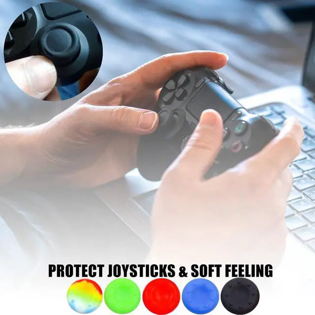 Alt view image 6 of 6 - Silicone Skin for Ps5 Controller, 1pc Anti-Slip Shell Cover Case with 10 Joystick Grips for Playsation 5 Controller Wireless Gamepad(PS5 Controller #11)