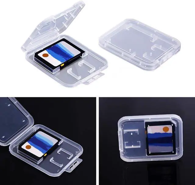 Alt view image 5 of 6 - Clear Plastic Memory Card Case Compatible with SD SDHC SDXC Micro SD T-Flash Card (10 PCS)