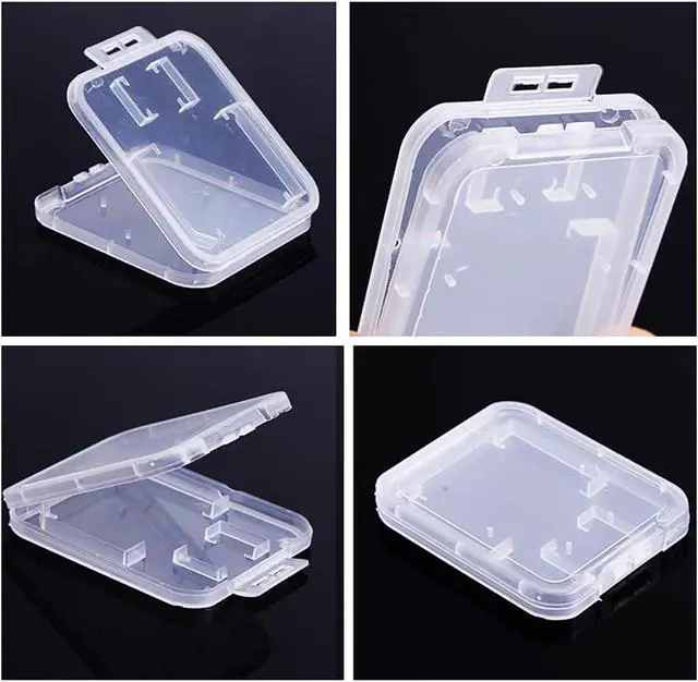 Alt view image 6 of 6 - Clear Plastic Memory Card Case Compatible with SD SDHC SDXC Micro SD T-Flash Card (10 PCS)