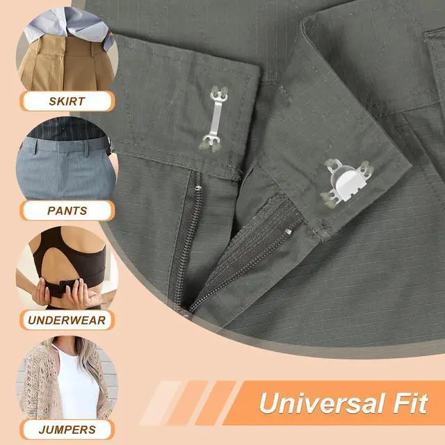 Alt view image 3 of 6 - 25Set Sewing Hook and Eye Closures for Clothing Sewing Clasps and Fasteners, Hook and Eye Closure for Pant Waist,Bra,Jeans and Others Sewing DIY Craft