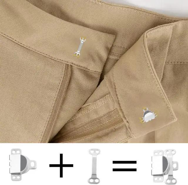 Alt view image 4 of 6 - 25Set Sewing Hook and Eye Closures for Clothing Sewing Clasps and Fasteners, Hook and Eye Closure for Pant Waist,Bra,Jeans and Others Sewing DIY Craft