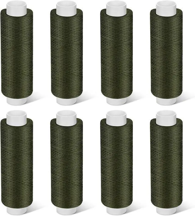 Main image of Bupete 8 Rolls Sewing Thread, 200 Yards Each Roll Thread for Sewing | Olive Green Polyester Threads, Olive Green sewing thread for Sewing Machine, Embroidery Hand Stitching