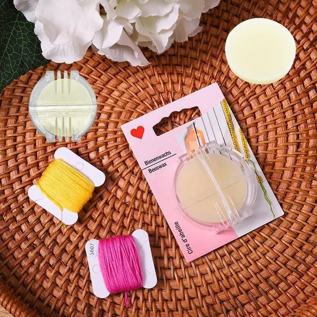 Alt view image 6 of 6 - ZLY 2PCS Thread Wax Beeswax Conditioner for Sewing Threads Beeswax Thread Conditioner for Hand Quilting Sewing Strengthening Line Embroidery Wax