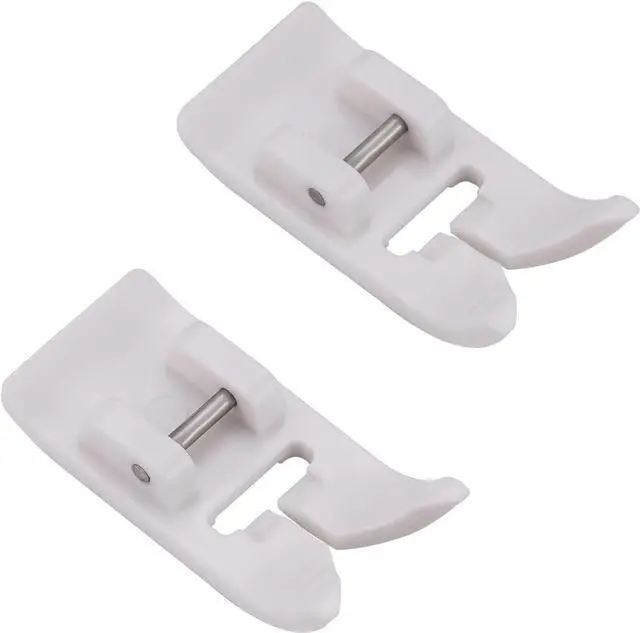 Main image of 2 Pcs Non-Stick Zigzag Teflon Presser Foot Fits for All Low Shank Snap Sewing Machine-On Singer, Brother, Babylock, Euro-Pro, Janome, Kenmore, Juki, Simplicity, Elna, Etc Sewing Machines