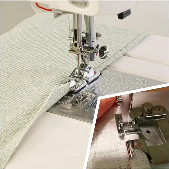 Alt view image 5 of 7 - Hemming Foot Kit 6Pcs Includes Wide Rolled Hem Foot Set and Narrow Foot Hemmer Set for Brother, Singer Janome Low Shank Sewing Machines Use