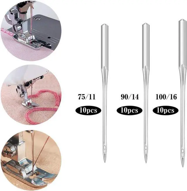Alt view image 3 of 6 - Lunarm Rolled Hem Presser Foot 36PCS Hemming Foot for Sewing Machine | 6PCS Narrow / Wide Rolled Hem Foot, 30 Pcs Sewing Machine Needles, Stainless Steel, Household Multi-Function Sewing Machines