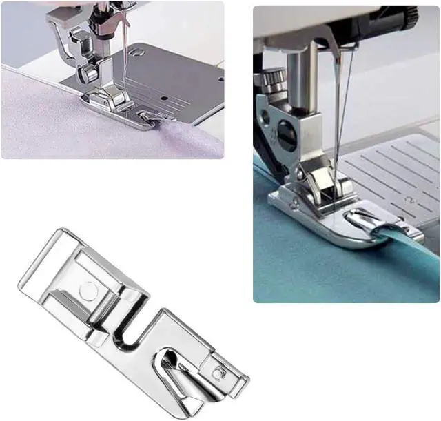 Alt view image 5 of 6 - Lunarm Rolled Hem Presser Foot 36PCS Hemming Foot for Sewing Machine | 6PCS Narrow / Wide Rolled Hem Foot, 30 Pcs Sewing Machine Needles, Stainless Steel, Household Multi-Function Sewing Machines