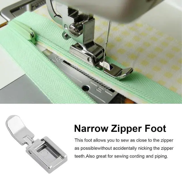 Alt view image 4 of 7 - 5PCS Invisible Zipper Foot, Invisible & Concealed Zipper Presser Feet for Precise Zipper Installation for All Low ShankSnap on Singer, Brother, Babylock, JanomeSewing Machines