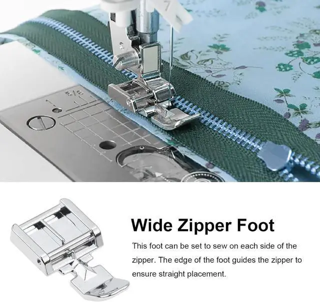 Alt view image 5 of 7 - 5PCS Invisible Zipper Foot, Invisible & Concealed Zipper Presser Feet for Precise Zipper Installation for All Low ShankSnap on Singer, Brother, Babylock, JanomeSewing Machines
