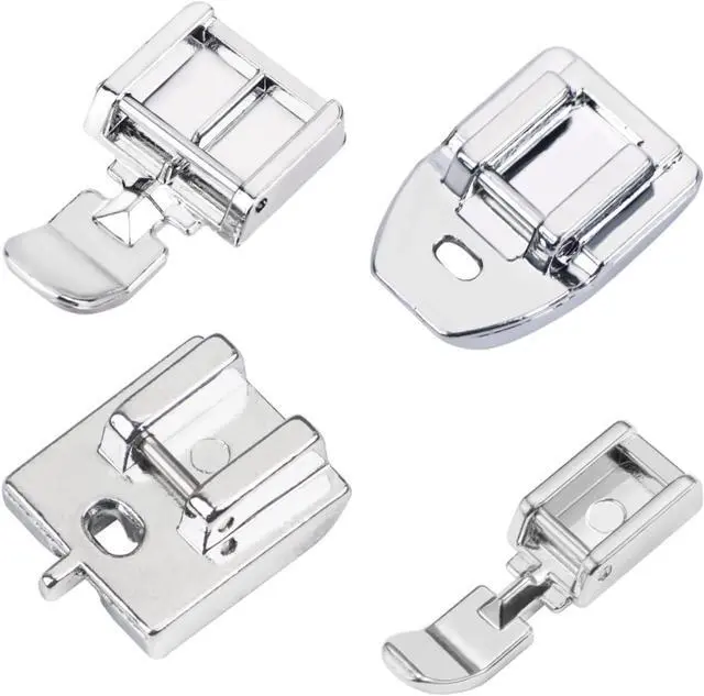 Main image of Zipper Presser Foot Kit 4pcs Wide, Narrow, Invisible & Concealed Zipper Presser Feet for Precise Zipper Installation for All Low Shank Snap on Singer, Brother, Babylock, Janome Sewing Machines