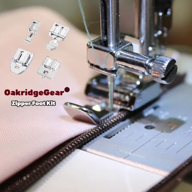 Alt view image 2 of 7 - Zipper Presser Foot Kit 4pcs Wide, Narrow, Invisible & Concealed Zipper Presser Feet for Precise Zipper Installation for All Low Shank Snap on Singer, Brother, Babylock, Janome Sewing Machines