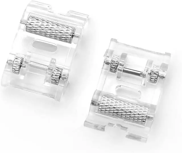 Alt view image 3 of 6 - TISEKER 2 Pieces Roller and Non-Stick Zigzag Teflon Presser Foot | For All Low Shank Snap-On Singer, Brother, Babylock, Janome, Simplicity, Etc Sewing Machine