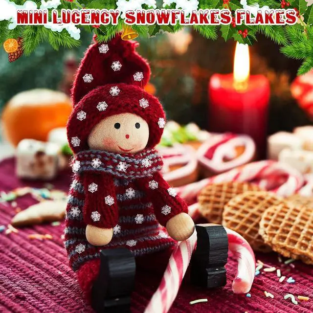 Alt view image 3 of 6 - Knitgrip 150 Pcs Mini Snowflake for Craft 0.35 Inch Small Resin Xmas Embellishment Tiny Snowflake Ornaments Little Craft Pieces for Christmas Winter Party DIY Decor(Clear)