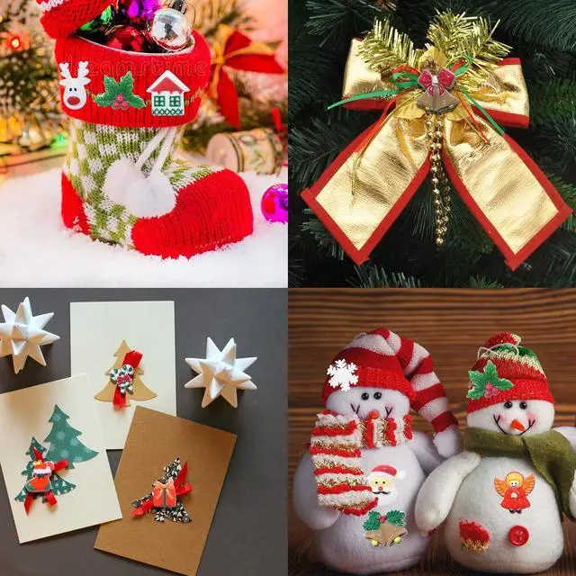 Alt view image 6 of 6 - HADDIY Christmas Resin Charms for Crafts,100pcs Flatback Slime Beads Decor | Miniature Ornaments for Christmas Embellishments Supplies and Mini Christmas Decorations