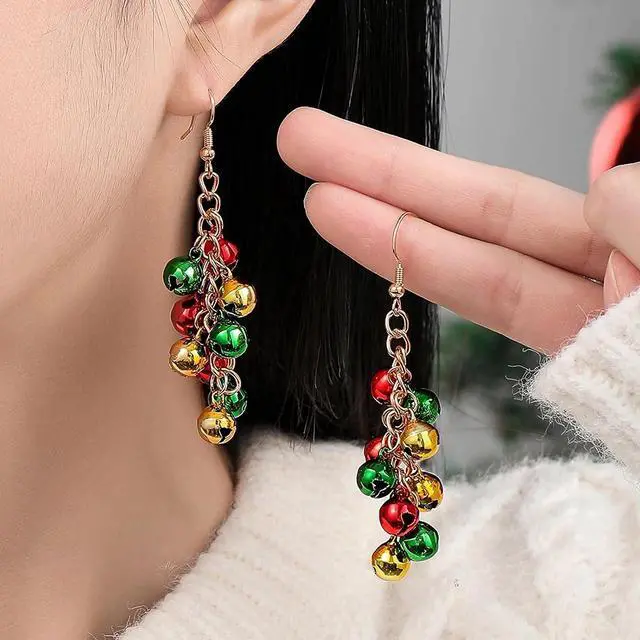 Alt view image 3 of 7 - 1/4 Inch Jingle Bells Christmas Bells Small Bell Mini, Tiny Crafts Bells, DIY for Home Making Ornaments Wreath Pet Decorations Bracelet Anklets Necklace Knitting Jewelry Making 120 Pcs, 4 Colors