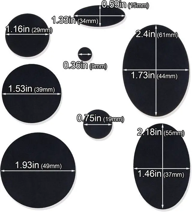 Alt view image 2 of 7 - OIIKI 48pcs Down Jacket Repair Patch Kit, Nylon Fabric, 3 Colors | Self Adhesive Waterproof Stick On Repair Patches, Tape for Coat Clothing Tent Sleeping Bags Ski Pants Holes Fixing Round