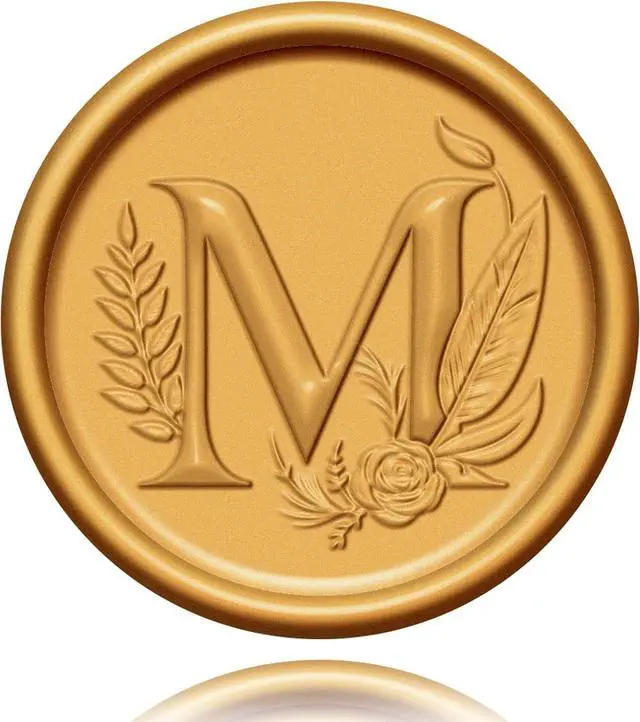 Main image of Gold Wax Seal Stickers - 20Pcs Self-Adhesive Letter Stickers for Wedding, Party, Invitations, Envelope Seals & Gift Wrap Decoration
