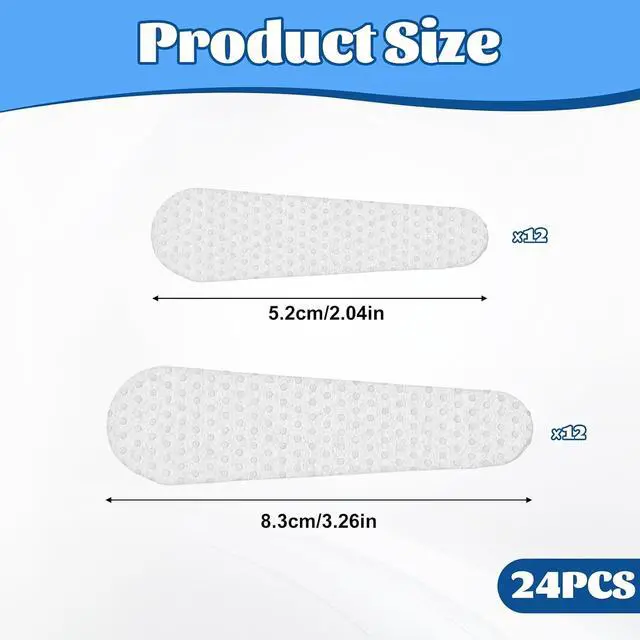 Alt view image 2 of 7 - 24pcs Non-Slip Shoulder Bag Strap Gripper Holder Clear Rubber Adhesive Purse Strap Strip Grip Holder for Handbag Tote Backpack Anti-Falling Self-Adhesive Straps Gummy