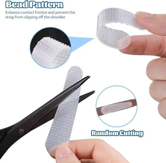 Alt view image 4 of 7 - 24pcs Non-Slip Shoulder Bag Strap Gripper Holder Clear Rubber Adhesive Purse Strap Strip Grip Holder for Handbag Tote Backpack Anti-Falling Self-Adhesive Straps Gummy