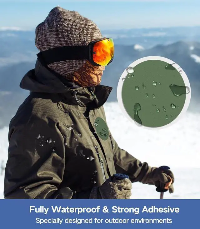 Alt view image 2 of 6 - 24Pcs Down Jacket Repair Patches Waterproof Nylon Tape Repair Patches Kit for Jackets Coats Clothing Tents Sleeping Bags, Color and Shape Options, Round