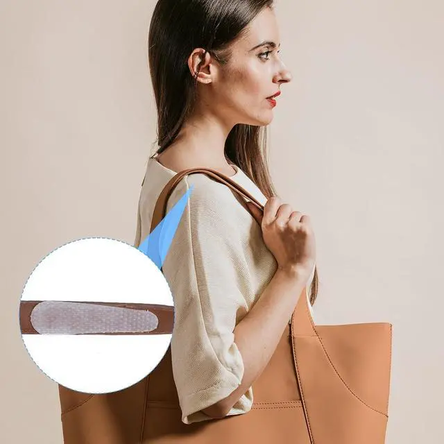Alt view image 6 of 7 - 24pcs Non-Slip Shoulder Bag Strap Gripper Holder Clear Rubber Adhesive Purse Strap Strip Grip Holder for Handbag Tote Backpack Anti-Falling Self-Adhesive Straps Gummy