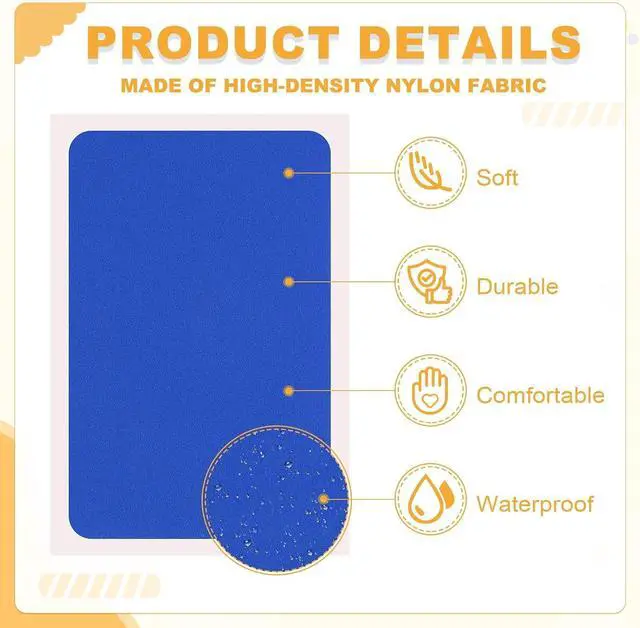 Alt view image 3 of 7 - PATIKIL Nylon Repair Patch 3 x 2 Inch, 6pcs Self-Adhesive Down Jacket Repair Patches Waterproof Fabric Repairing Tape for Tents Sleeping Bag Outdoor Camping Gear, Navy Blue
