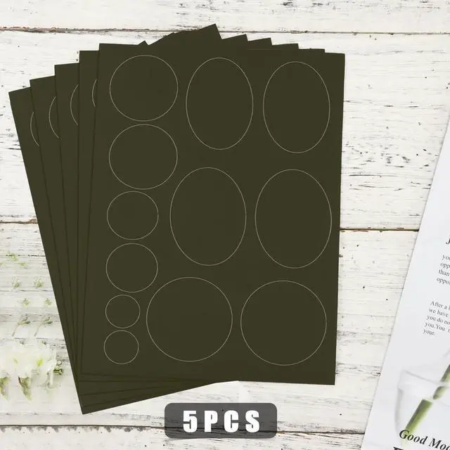 Alt view image 3 of 7 - 5 Sheets/60pcs Down Jacket Repair Patch, Round Self Adhesive Nylon Repair Patch Tape Washable Fabric Outerwear Repair Tape for Coats Down Jackets Tents Sleeping Bags(Olive Green)