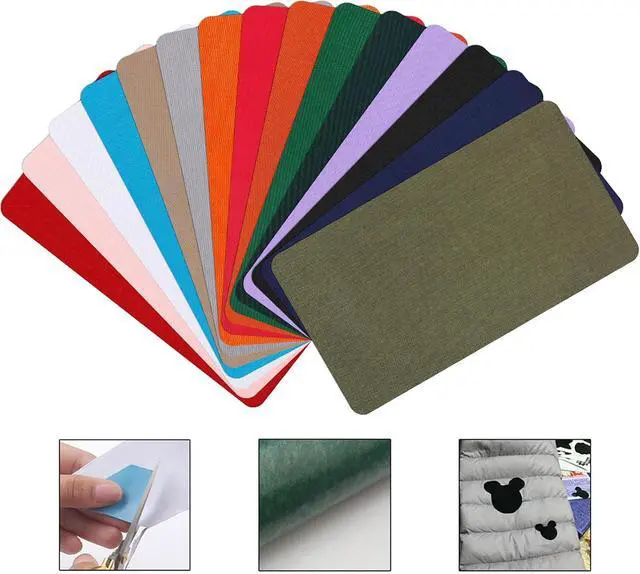 Alt view image 2 of 7 - 15 Pcs Nylon Repair Patches, Self-Adhesive, Waterproof, 20 X 10 Cm | Cut To Size, No Sewing, For Down Jackets, Tents, Umbrellas, Sleeping Bags, Backpacks And Gloves
