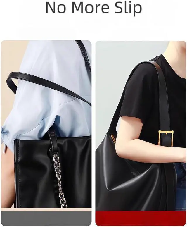 Alt view image 3 of 7 - 2 Pack Non-Slip Backpack Strap Keeper Pads for Shoulder Straps | Cushioned shoulder pads for backpack, purse, tote, and bag straps; anti-slip grip helps keep straps in place during carry