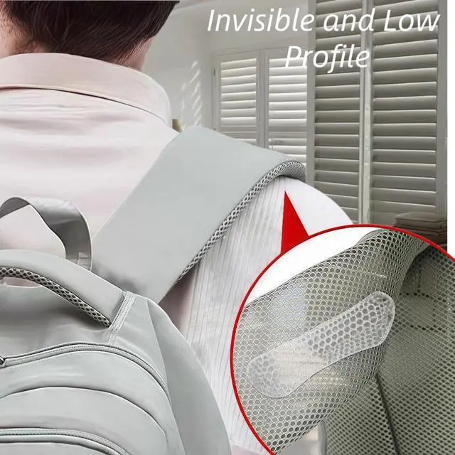 Alt view image 5 of 7 - 2 Pack Non-Slip Backpack Strap Keeper Pads for Shoulder Straps | Cushioned shoulder pads for backpack, purse, tote, and bag straps; anti-slip grip helps keep straps in place during carry