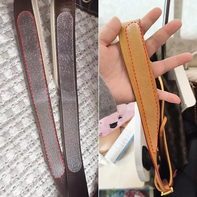 Alt view image 5 of 7 - Anti-Slip Shoulder Strap Gripper, Transparent Purse Strap Non-Slip Pad Sticker, Self Adhesive Shoulder Bags Holder for Tote Work Handbag Backpack, Clear, 6PCS